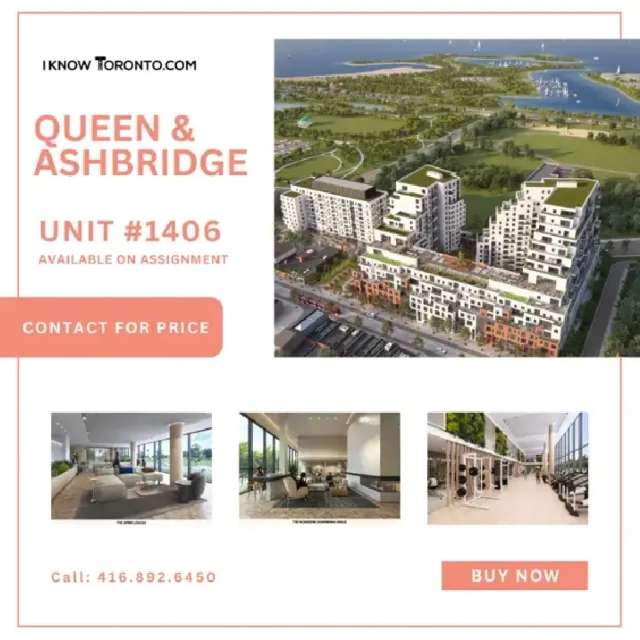 Queen & Ashbridge Unit #1406 Now Available on Assignment