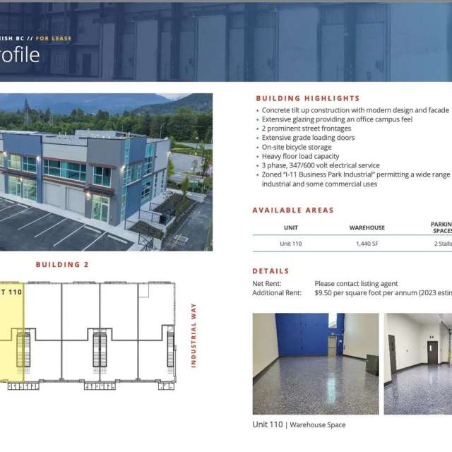 Industrial for lease