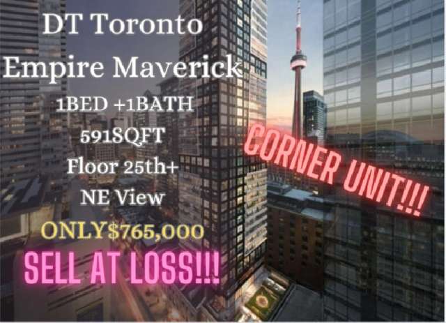 EMPIRE MAVERICK Condo 1 Bed 1 Bath Corner Unit ONLY $765,000!!